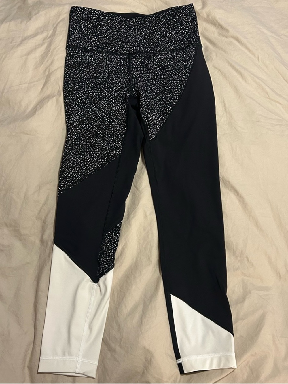 lululemon athletica Black & White Patterned Leggings